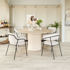 Marcel Cream Dining Chair (Set of 2) - Ornate Home
