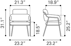 Marcel Cream Dining Chair (Set of 2) - Ornate Home