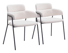 Marcel Cream Dining Chair (Set of 2) - Ornate Home