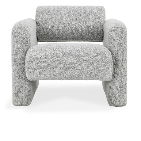 Marcel Mercury Gray Boucle Accent Chair - Ornate Home