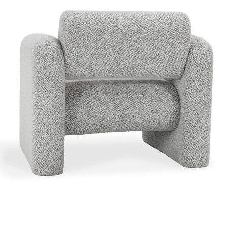 Marcel Mercury Gray Boucle Accent Chair - Ornate Home