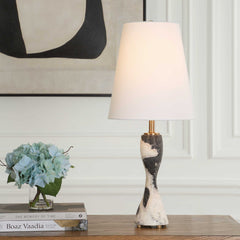 Marcela Black Panda Marble Buffet Lamp - Ornate Home