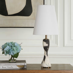 Marcela Black Panda Marble Buffet Lamp - Ornate Home