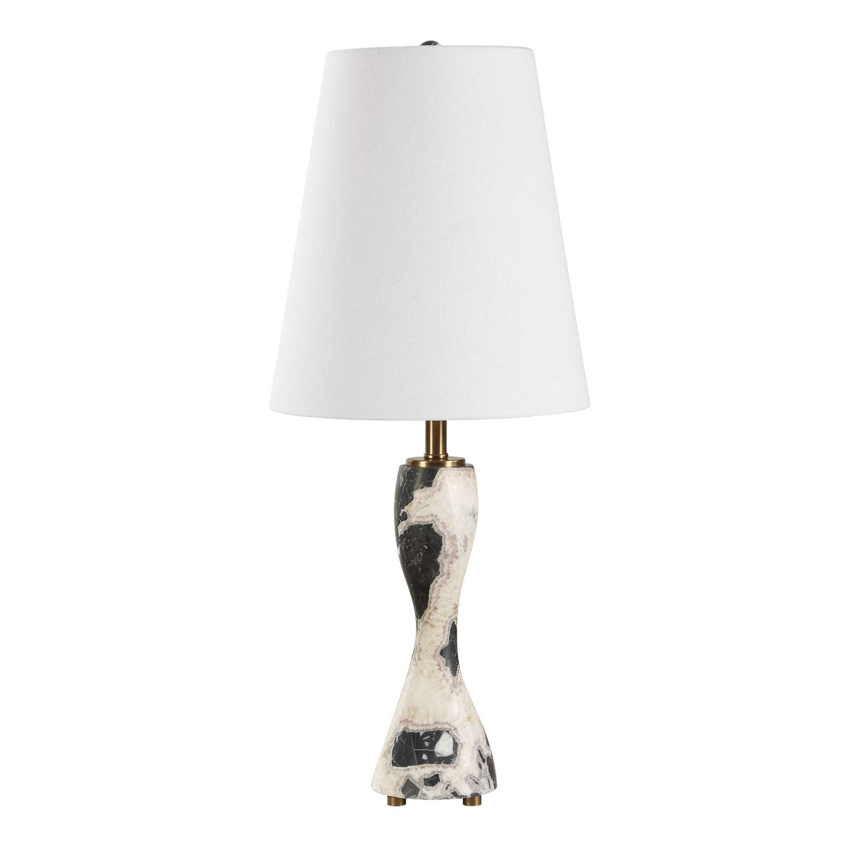 Marcela Black Panda Marble Buffet Lamp - Ornate Home