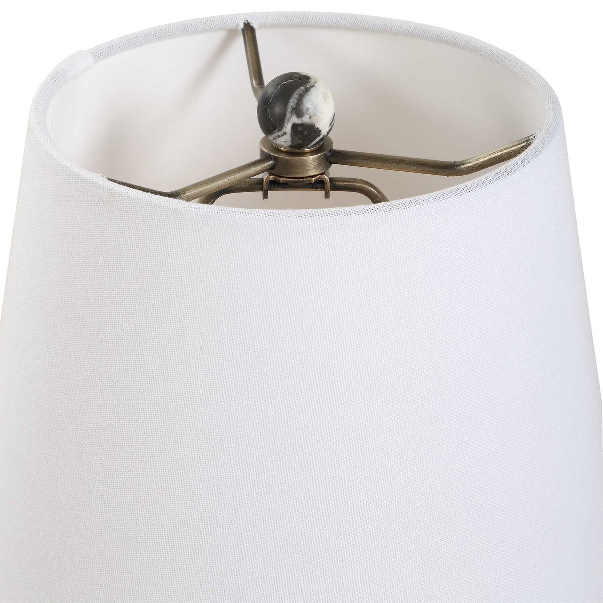 Marcela Black Panda Marble Buffet Lamp - Ornate Home