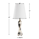Marcela Black Panda Marble Buffet Lamp - Ornate Home