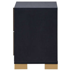 Marceline Black Nightstand - Ornate Home