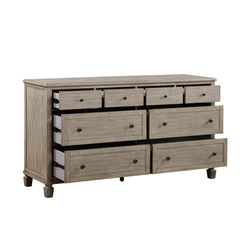 Marceline Gray Oak 4-Piece Queen Bedroom Set - Ornate Home