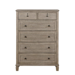Marceline Gray Oak 5-Piece Queen Bedroom Set - Ornate Home