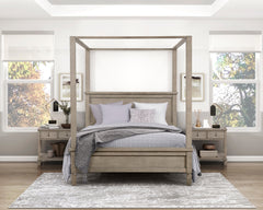 Marceline Gray Oak California King Platform Bed - Ornate Home