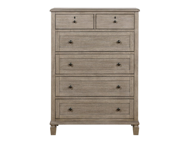 Marceline Gray Oak Chest - Ornate Home