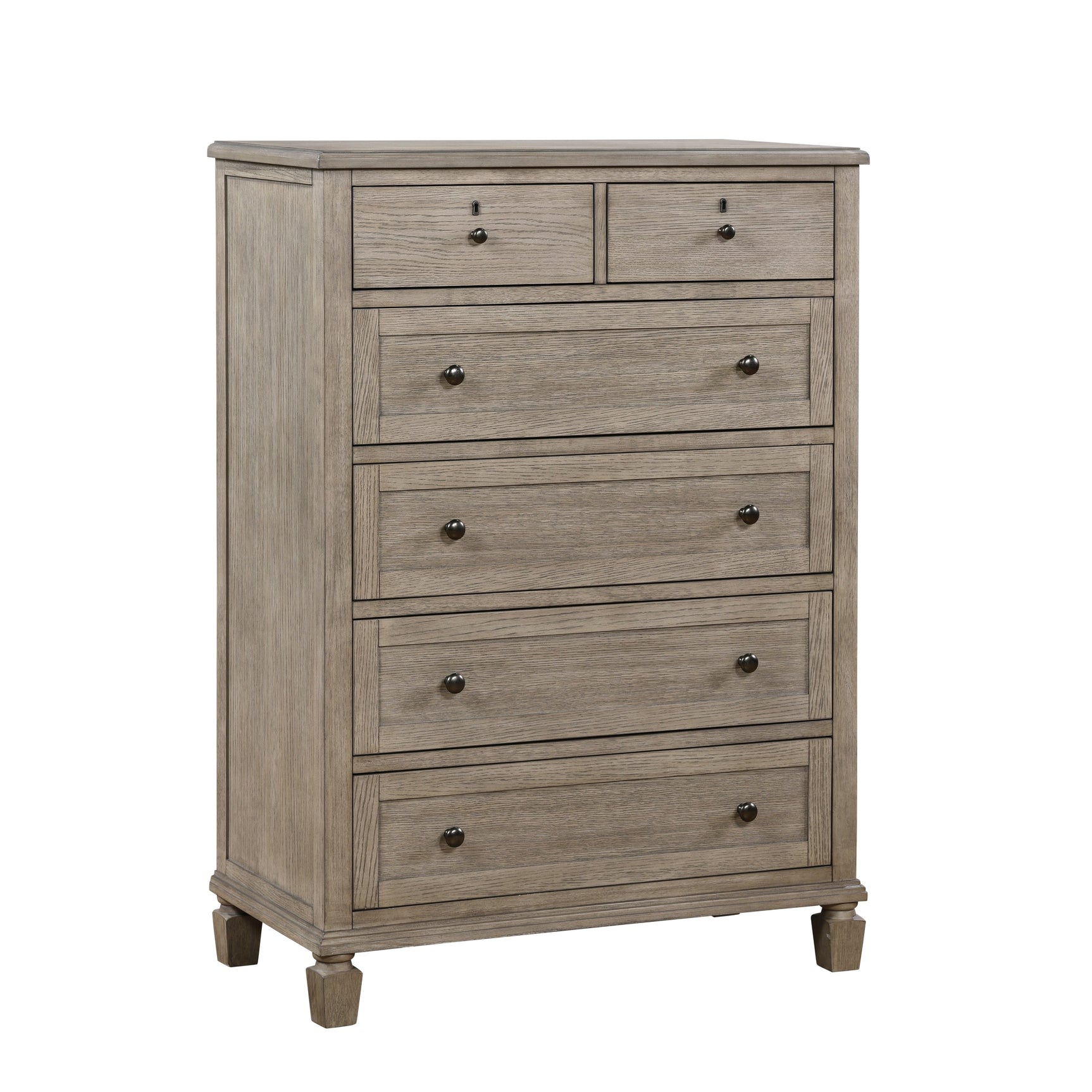 Marceline Gray Oak Chest - Ornate Home
