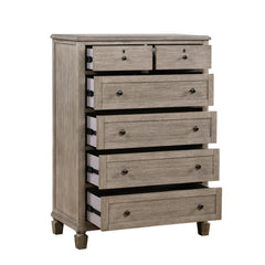 Marceline Gray Oak Chest - Ornate Home