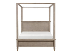 Marceline Gray Oak Eastern King Platform Bed - Ornate Home