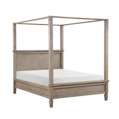 Marceline Gray Oak Eastern King Platform Bed - Ornate Home