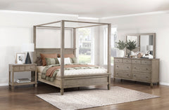 Marceline Gray Oak Eastern King Platform Bed - Ornate Home