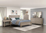 Marceline Gray Oak Eastern King Platform Bed - Ornate Home