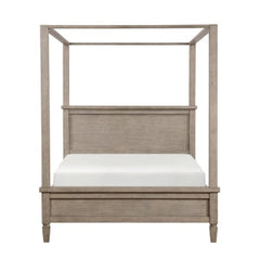 Marceline Gray Oak Eastern King Platform Bed - Ornate Home