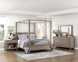 Marceline Gray Oak Nightstand - Ornate Home