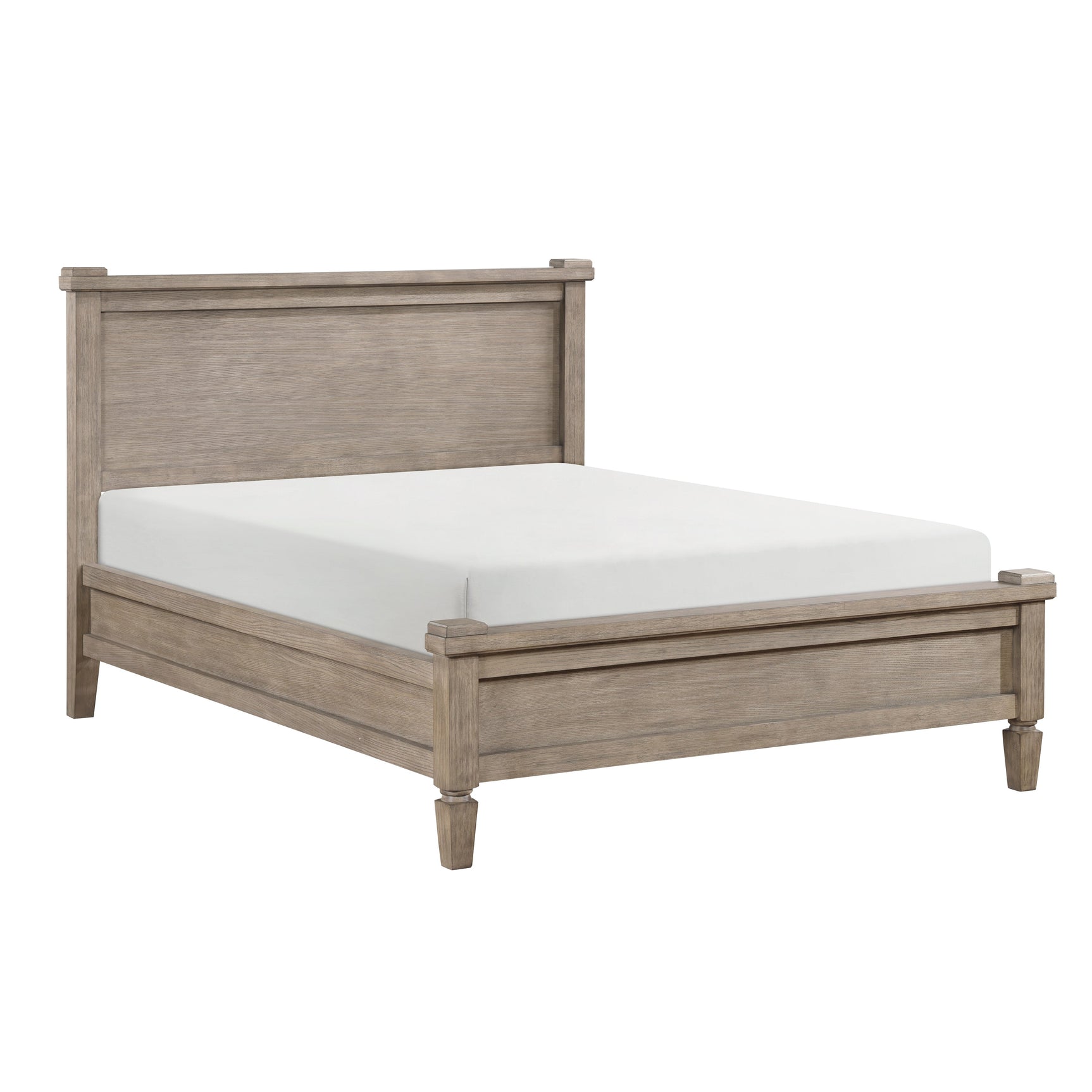Marceline Gray Oak Queen Platform Bed - Ornate Home
