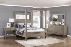 Marceline Gray Oak Queen Platform Bed - Ornate Home