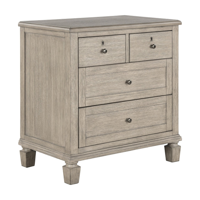 Marceline Tan 4 Drawers Nightstand - Ornate Home
