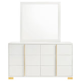 Marceline White Dresser and Mirror - Ornate Home