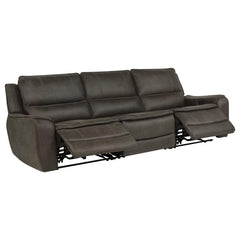 Marcell Grey 3-Piece Transitional Power Reclining Sofa With Usb Charging - Ornate Home