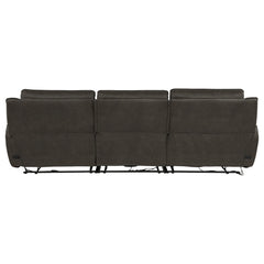 Marcell Grey 3-Piece Transitional Power Reclining Sofa With Usb Charging - Ornate Home
