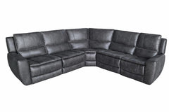 Marcell Grey HP0426 Modular Power Sectional 5 Pc Set - Ornate Home