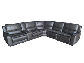 Marcell Grey HP0426 Modular Power Sectional 6 Pc Set - Ornate Home