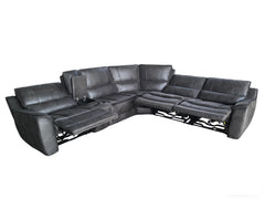 Marcell Grey HP0426 Modular Power Sectional 6 Pc Set - Ornate Home