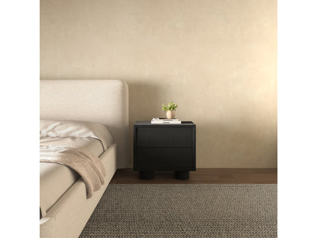 Marcelle Black Nightstand - Ornate Home