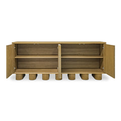 Marcelle White/Natural Sideboard - Ornate Home