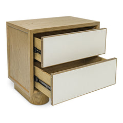 Marcelle White Nightstand - Ornate Home