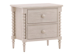 Marcellina Whitewash Nightstand - Ornate Home