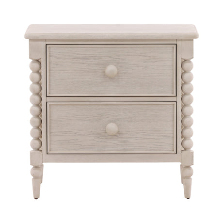 Marcellina Whitewash Nightstand - Ornate Home