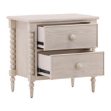 Marcellina Whitewash Nightstand - Ornate Home