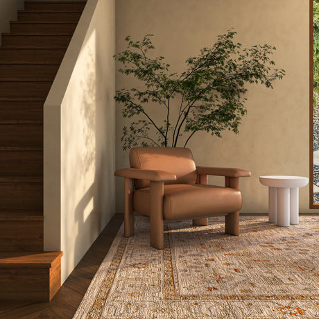 Marcello Tan Lounge Chair - Ornate Home