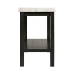 Marcello White/Black Sofa Table - Ornate Home