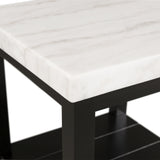 Marcello White End Table - Ornate Home