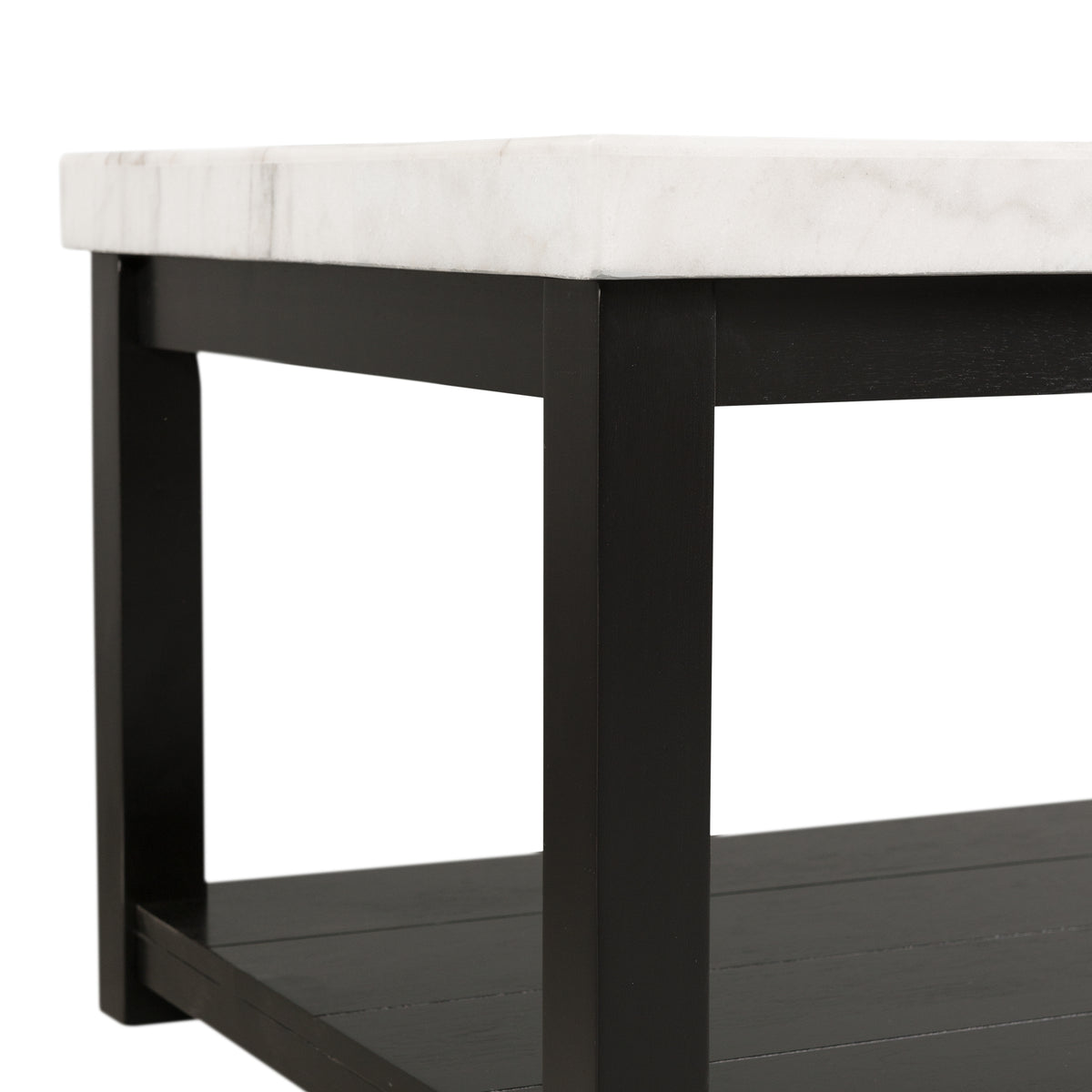 Marcello White Rectangular Coffee Table with Casters - Ornate Home