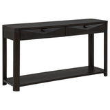 Marcelo Coffee Sofa Console Table with 2 Drawers and Shelf - Ornate Home