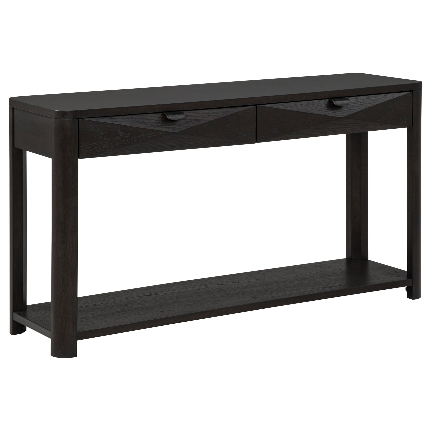Marcelo Coffee Sofa Console Table with 2 Drawers and Shelf - Ornate Home