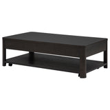 Marcelo Coffee Wood Table with 2 Drawers and Shelf - Ornate Home