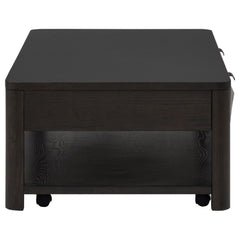 Marcelo Coffee Wood Table with 2 Drawers and Shelf - Ornate Home