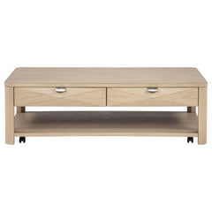 Marcelo Light Elm 2-piece Coffee Table Set with Storage - Ornate Home