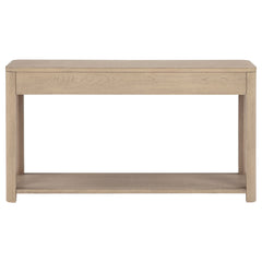 Marcelo Light Elm Sofa Console Table with 2 Drawers and Shelf - Ornate Home
