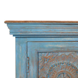 Marchand Blue Accent Cabinet - Ornate Home