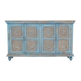 Marchand Blue Accent Cabinet - Ornate Home